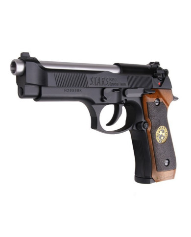 WE - M92 SAMURAÏ EDGE BIOHAZARD GBB Gaz - 0,9 joule - NOIR