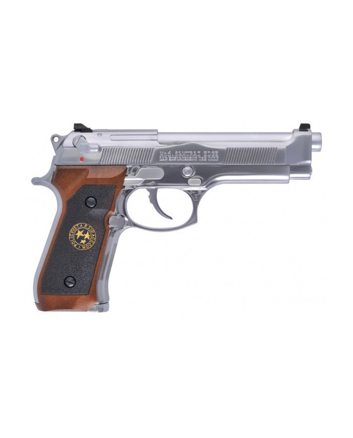 WE - M92 SAMURAÏ EDGE BIOHAZARD GBB gaz - 0,9 joule - SILVER