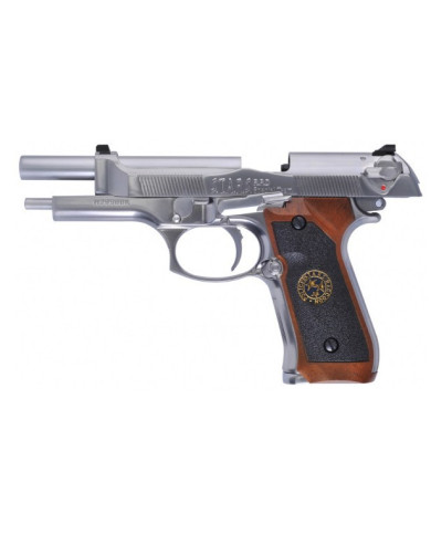 WE - M92 SAMURAÏ EDGE BIOHAZARD GBB gaz - 0,9 joule - SILVER