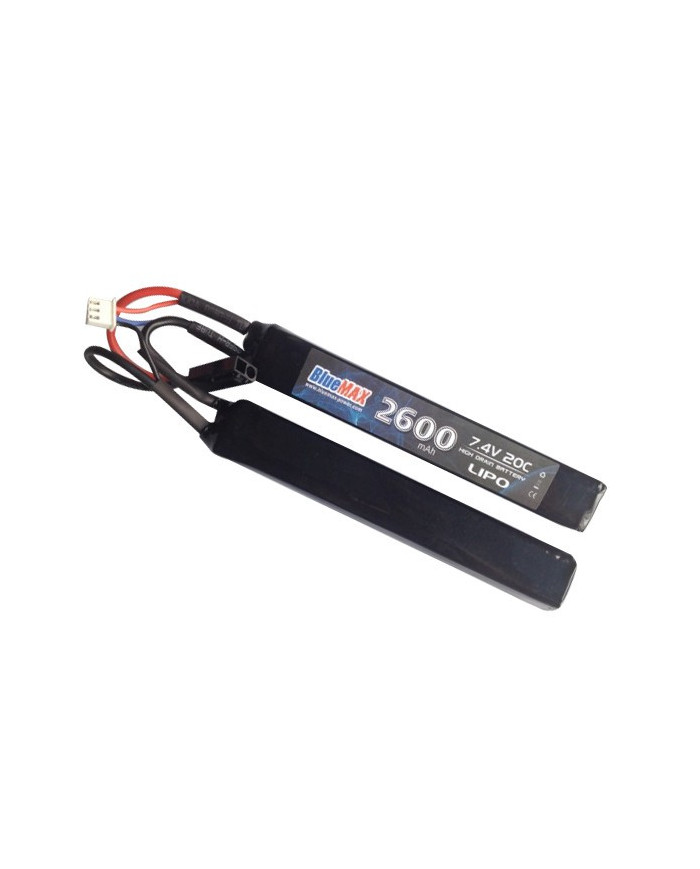 BLUE MAX - Batterie Lipo 7,4V 2600mAh 20C