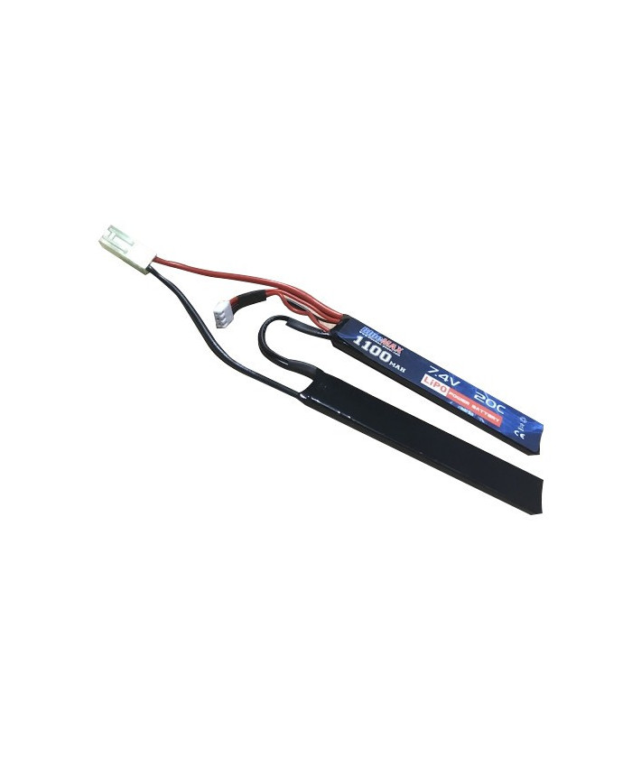 BLUE MAX - Batterie Lipo 7,4V 1100mAh 20C