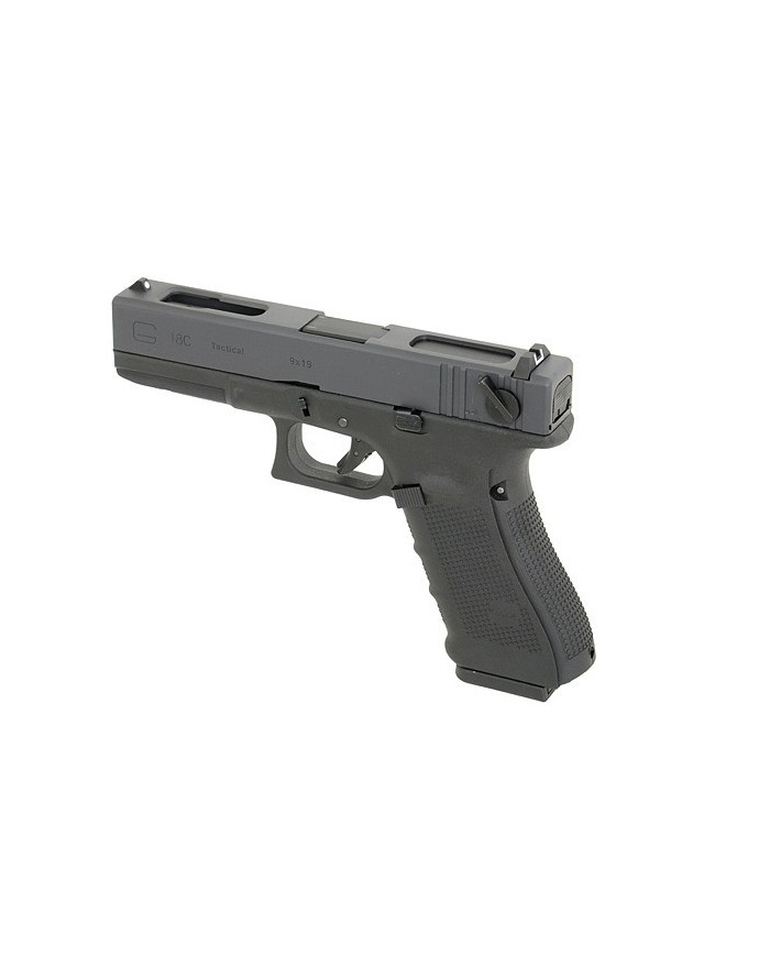 Réplique Pistolet Airsoft G18C Gen 4 GBB/Gaz semi/full auto (Noir) WE