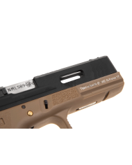 WE - S17 G-FORCE T2 GBB Gaz - 0,9 Joule - NOIR/SILVER/TAN