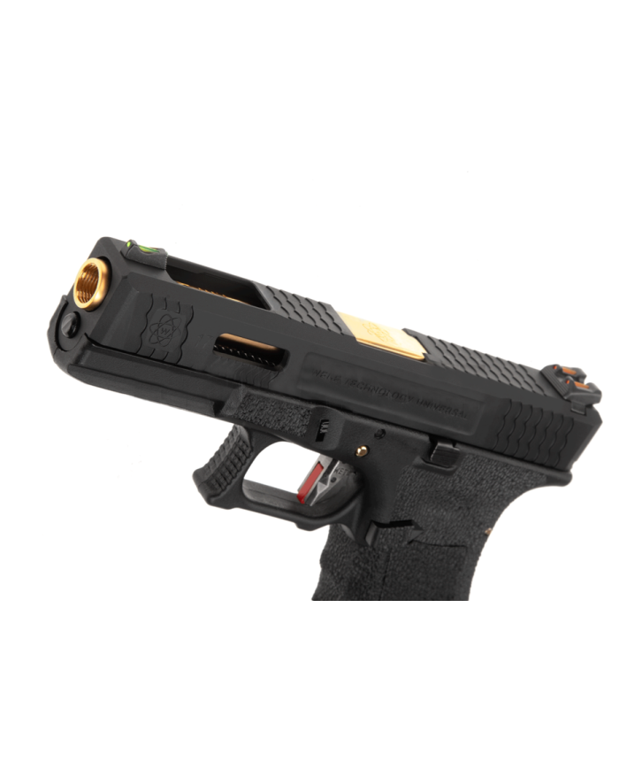 WE - S17 G-FORCE T1 GBB Gaz - 1 Joule - NOIR/OR/NOIR