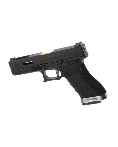 WE - S17 G-FORCE T1 GBB Gaz - 1 Joule - NOIR/OR/NOIR