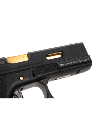 WE - S17 G-FORCE T1 GBB Gaz - 1 Joule - NOIR/OR/NOIR