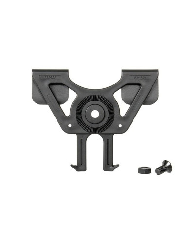 Fixation Système d'Attache Molle noir Pour Holster Etui Rigide - AMOMAX