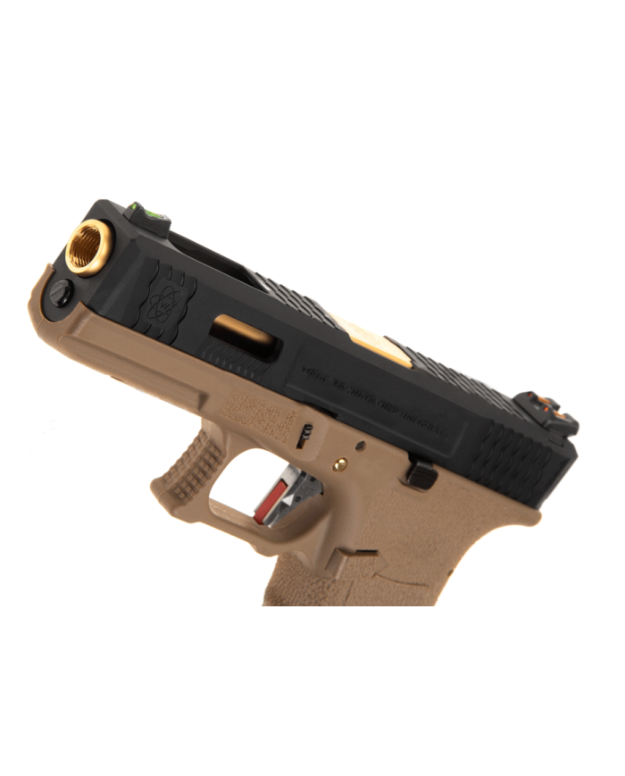 WE - S17 G-FORCE T6 GBB Gaz - 0,9 Joule - NOIR/OR/NOIR