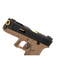 WE - S17 G-FORCE T6 GBB Gaz - 0,9 Joule - NOIR/OR/NOIR