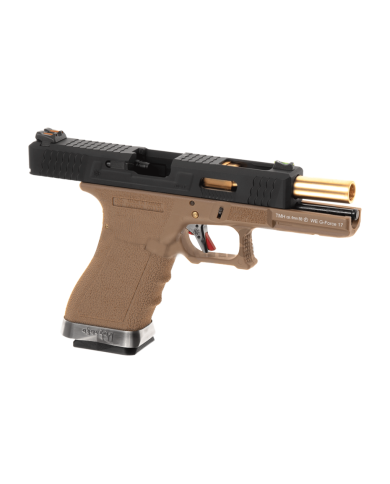 WE - S17 G-FORCE T6 GBB Gaz - 0,9 Joule - NOIR/OR/NOIR