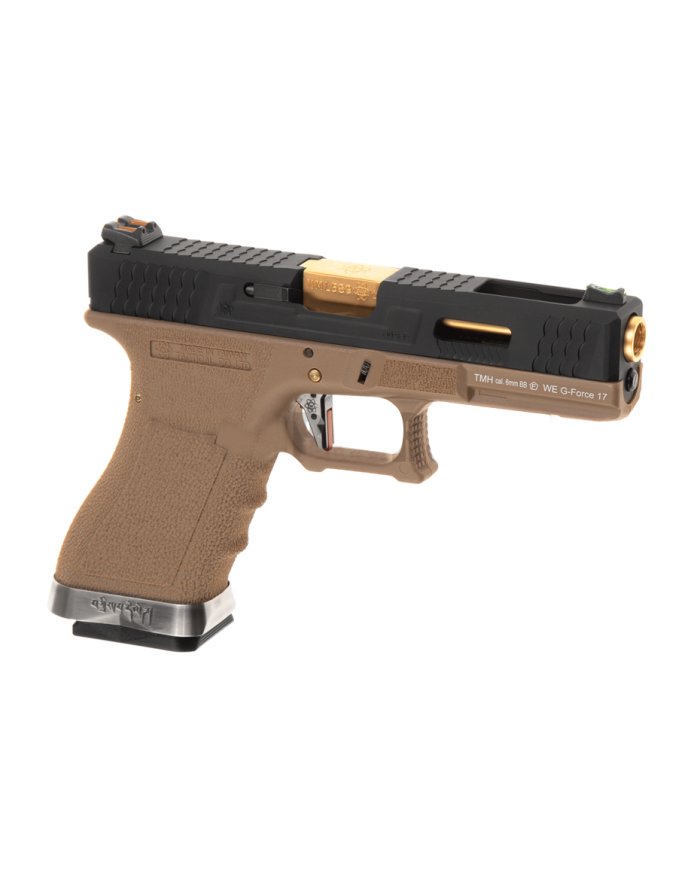 WE - S17 G-FORCE T6 GBB Gaz - 0,9 Joule - NOIR/OR/NOIR