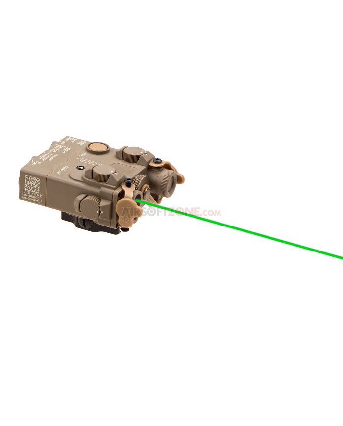 WADSN - Boitier PEQ DBAL-A2 avec laser vert - Tan