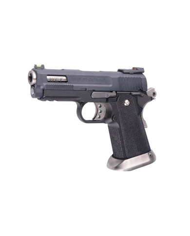 WE - Réplique Pistolet Airsoft Hi-capa 3.8 FORCE Brontosaurus GBB gaz - 1 joule - NOIR
