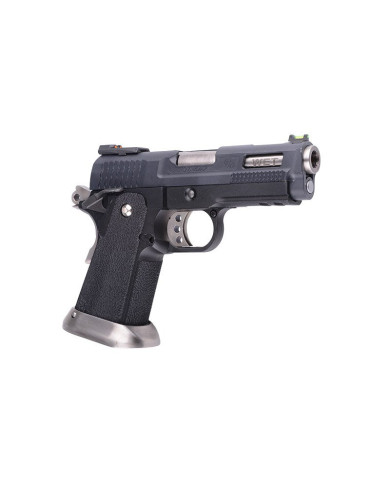 WE - Réplique Pistolet Airsoft Hi-capa 3.8 FORCE Brontosaurus GBB gaz - 1 joule - NOIR