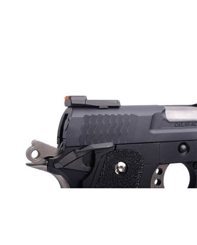 WE - Réplique Pistolet Airsoft Hi-capa 3.8 FORCE Brontosaurus GBB gaz - 1 joule - NOIR
