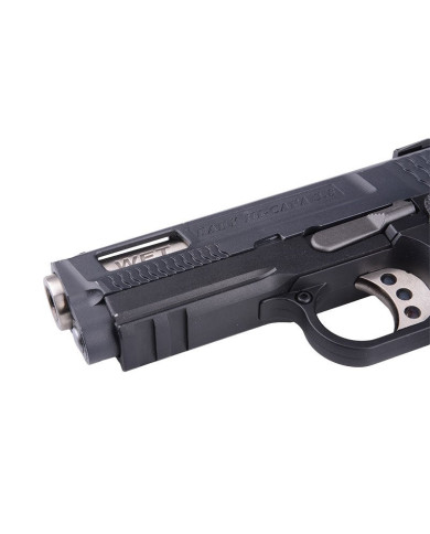 WE - Réplique Pistolet Airsoft Hi-capa 3.8 FORCE Brontosaurus GBB gaz - 1 joule - NOIR