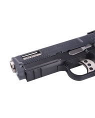 WE - Réplique Pistolet Airsoft Hi-capa 3.8 FORCE Brontosaurus GBB gaz - 1 joule - NOIR