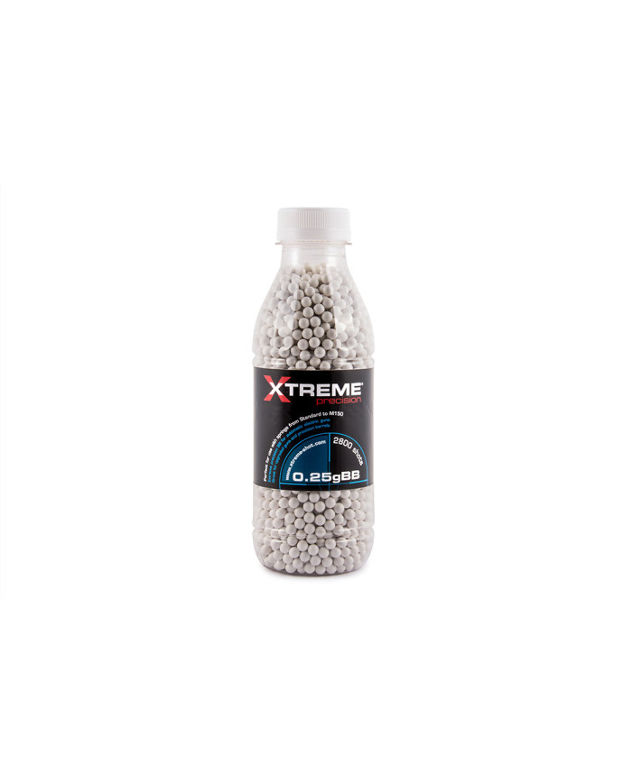 XTREME PRECISION - Bouteille de 2800 Billes BLANCHE 0,23gr