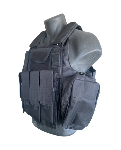 TACTICAL - Gilet Tactique CIRAS avec poches - NOIR