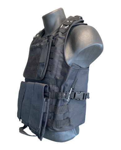TACTICAL - Gilet Tactique avec poches - NOIR