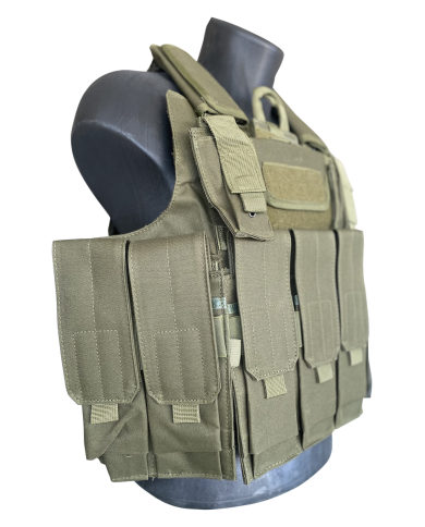 TACTICAL - Gilet Tactique CIRAS avec poches - OD
