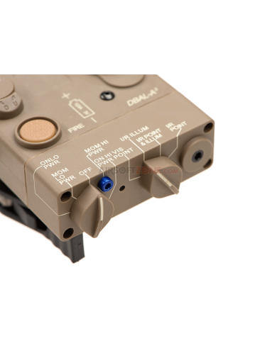 WADSN - Boitier PEQ DBAL-A2 avec laser vert - Tan