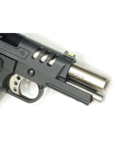 WE - Réplique Pistolet Airsoft Hi-capa 3.8 Deinonychus GBB gaz - 1 joule - NOIR