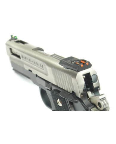 WE - Réplique Pistolet Airsoft Hi-capa 3.8 Deinonychus GBB gaz - 1 joule - NOIR