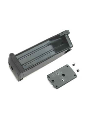 WE - Réplique Pistolet Airsoft Hi-capa 3.8 Deinonychus GBB gaz - 1 joule - NOIR