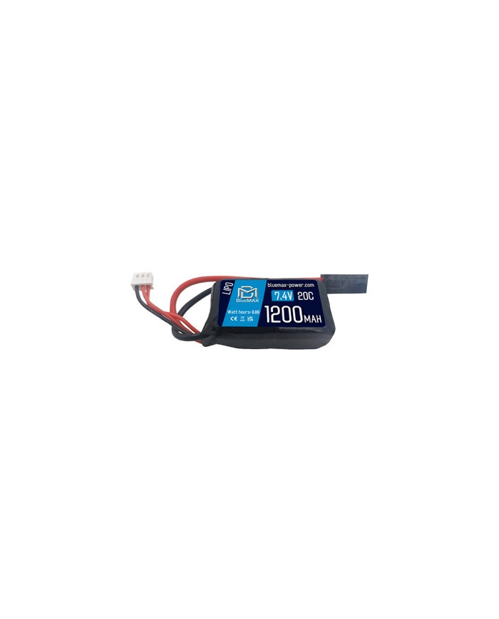 BLUE MAX - Batterie Lipo 7,4V 1200mAh 20C