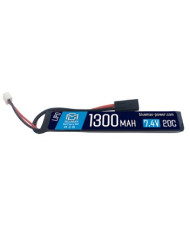 BLUE MAX - Batterie Lipo 7,4V 1300mAh 20C