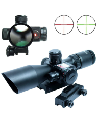 Lunette de visée ACCURATE 2.5-10X40 avec laser rouge 