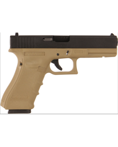 Réplique Pistolet Airsoft G17 Gen 4 GBB/Gaz (Tan) WE