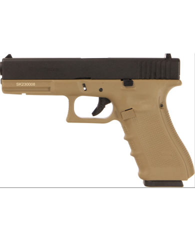 Réplique Pistolet Airsoft G17 Gen 4 GBB/Gaz (Tan) WE