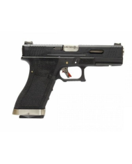 Réplique Pistolet Airsoft S18 G-FORCE T5 GBB/Gaz (Noir/Argent/Noir) WE