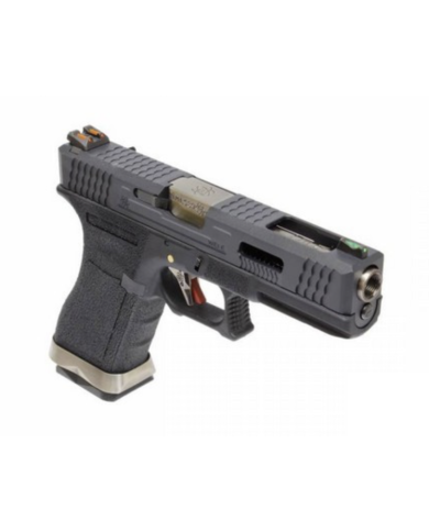 Réplique Pistolet Airsoft S18 G-FORCE T5 GBB/Gaz (Noir/Argent/Noir) WE