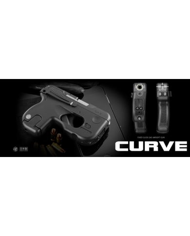 Réplique Pistolet Airsoft Compact Carry CURVE GNB/Gaz (Noir) TOKYO MARUI