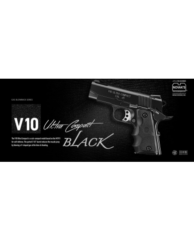 Réplique Pistolet Airsoft V10 Ultra Compact GBB/Gaz (Noir) TOKYO MARUI