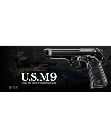 Réplique Pistolet Airsoft M92F MILITARY GBB/Gaz (Noir) TOKYO MARUI