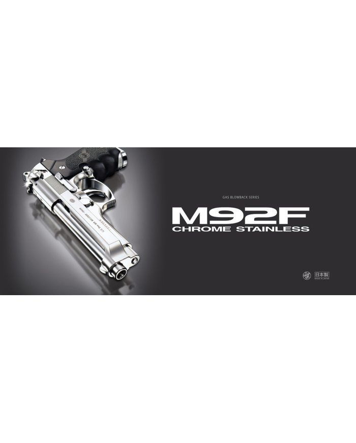 Réplique Pistolet Airsoft M92F GBB/Gaz (Silver) TOKYO MARUI