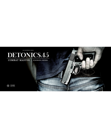 Réplique Pistolet Airsoft Detonics.45 Combat Master GBB/Gaz (Chromé) TOKYO MARUI