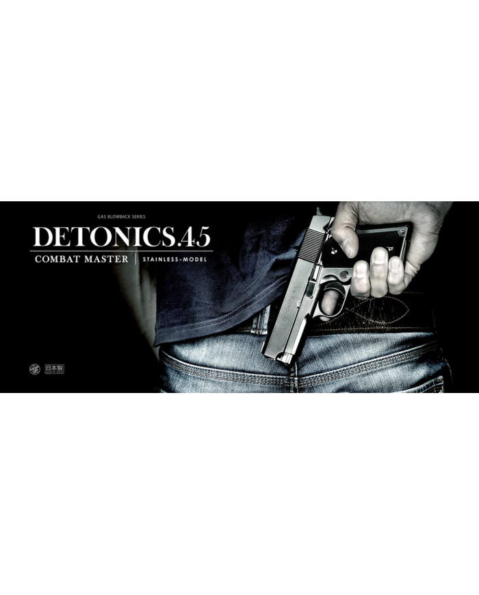 Réplique Pistolet Airsoft Detonics.45 Combat Master GBB/Gaz (Chromé) TOKYO MARUI