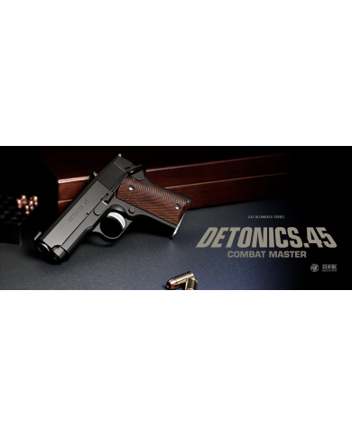 Réplique Pistolet Airsoft Detonics.45 Combat Master GBB/Gaz (Noir) TOKYO MARUI