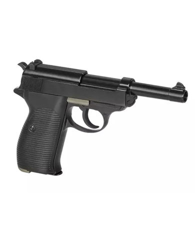 Réplique Pistolet Airsoft P38-L GBB/Gaz (Noir) WE