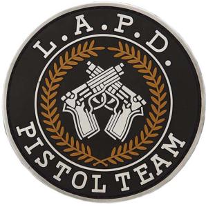 PATCH / ECUSSON 3D PVC SCRATCH L.A.P.D. (LOS ANGELES POLICE DEPARTMENT) PISTOL TEAM
