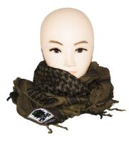 SHEMAGH / KEFFIEH / CHECHE / FOULARD AFGHAN TACTICAL OPS 100% COTON VERT 100 X 100 CM 