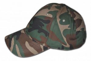 CASQUETTE TYPE BASEBALL CAMOUFLAGE WOODLAND REGLABLE
