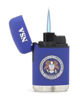 BRIQUET TEMPETE EASY TORCH 8 RECHARGEABLE FINITION GOMME BLEU COLLECTION USA - NSA 
