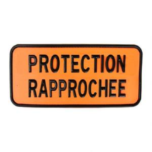 PRECO : BRASSARD EN GOMME ORANGE FLUORESCENT - PROTECTION RAPPROCHEE
