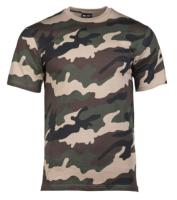 TEE SHIRT CAMOUFLAGE ARMEE CENTRE EUROPE COL ROND ET MANCHES COURTES